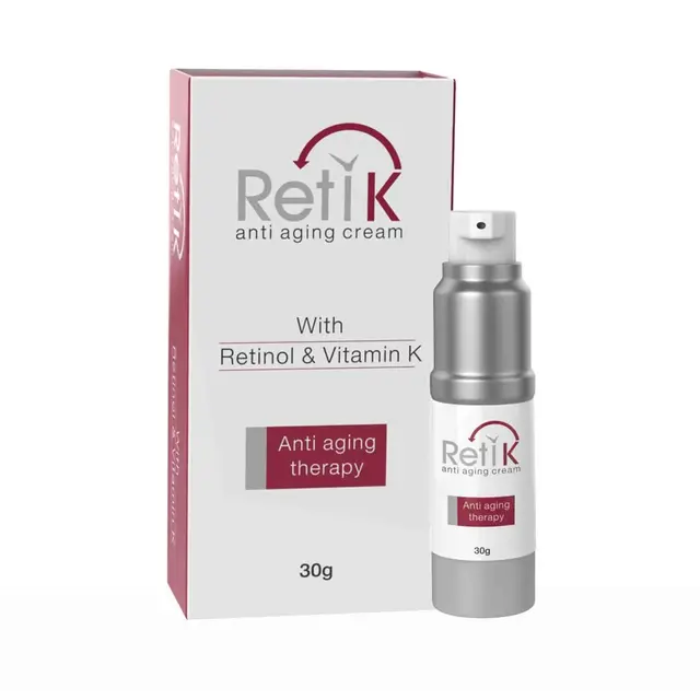 Ethiall Remedies RetiK Anti Aging Cream with Retinol; Vitamin C and Vitamin K (30g)