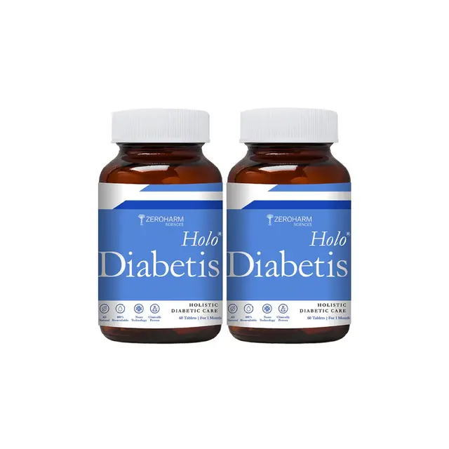 Zeroharm Sciences Holo Diabetis - 60 Tablets (Pack of 2)