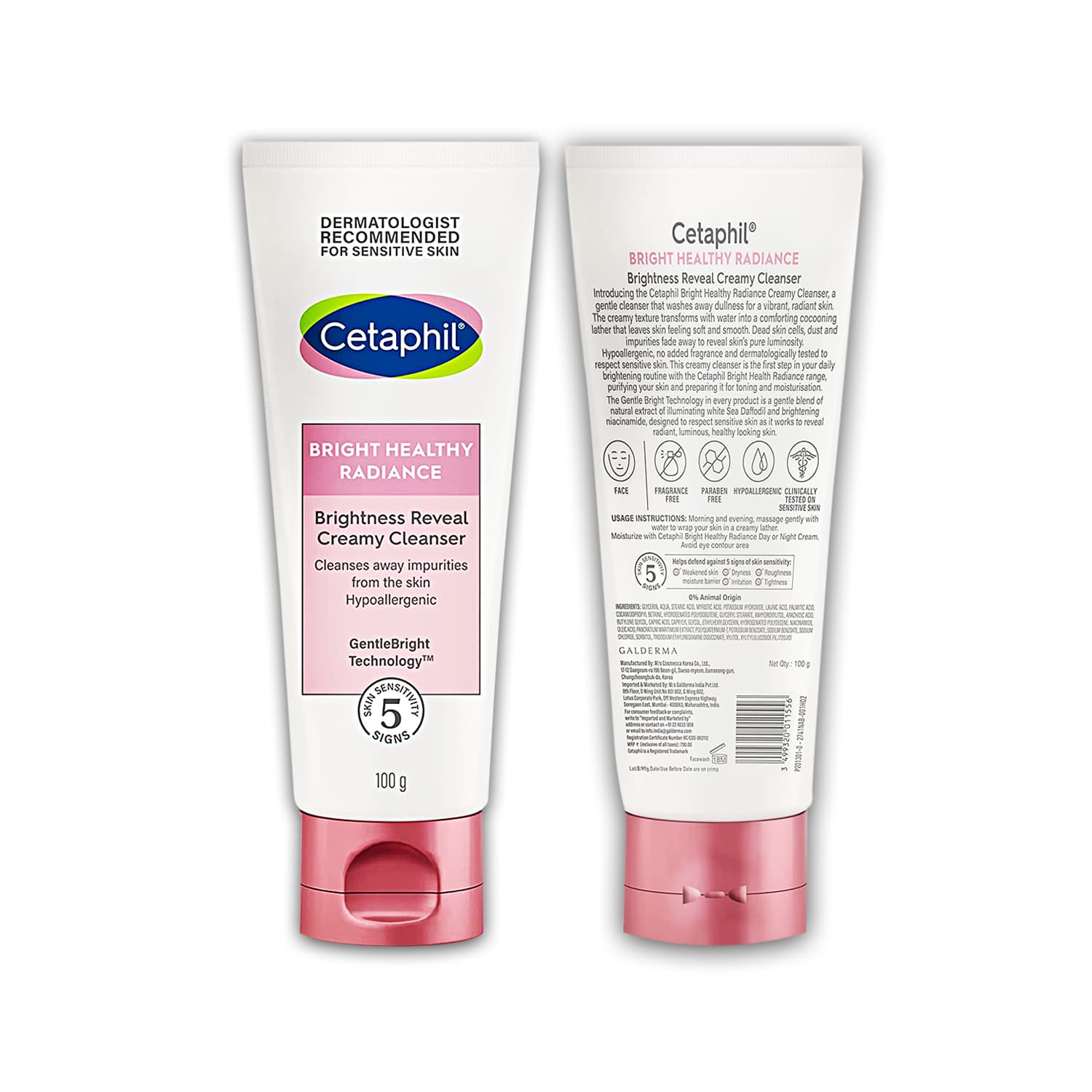 Cetaphil Brightness Reveal Creamy Cleanser for Uneven Skin Tone – 100g