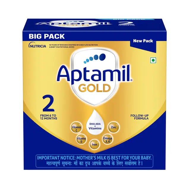 Aptamil Gold 2 Follow-Up Infant Formula Powder (6–12 Months) – Stage 2, 1.2kg