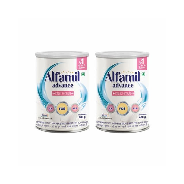 Evexia Alfamil Advance Stage 1 Infant Formula (400g) Pack of 2