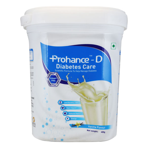Prohance -D Diabetes Nutritional Powder for Dietary Management Vanilla Flavor 400g