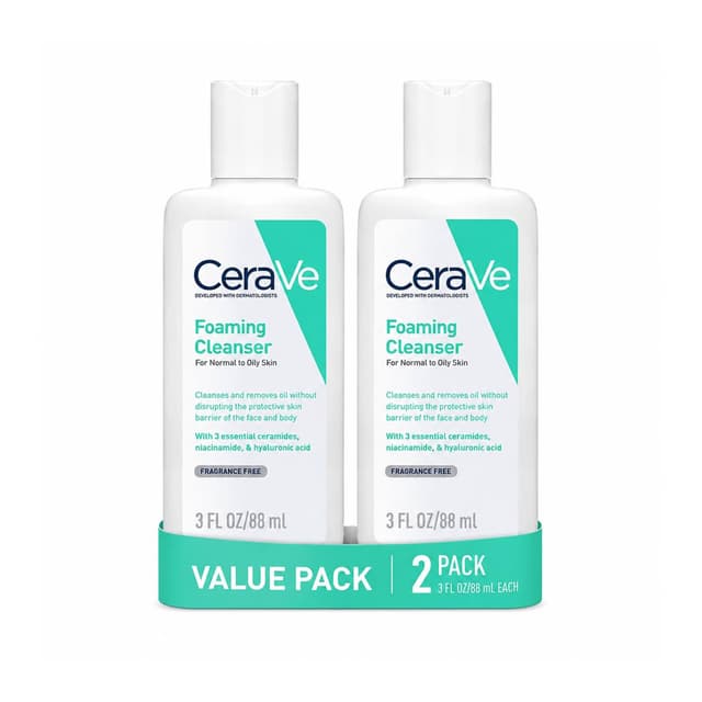 CeraVe Foaming Cleanser 88 ml (Pack of 2)