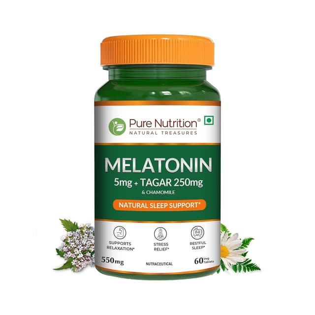Pure Nutrition Melatonin Sustained Release (60 Veg Tablets)