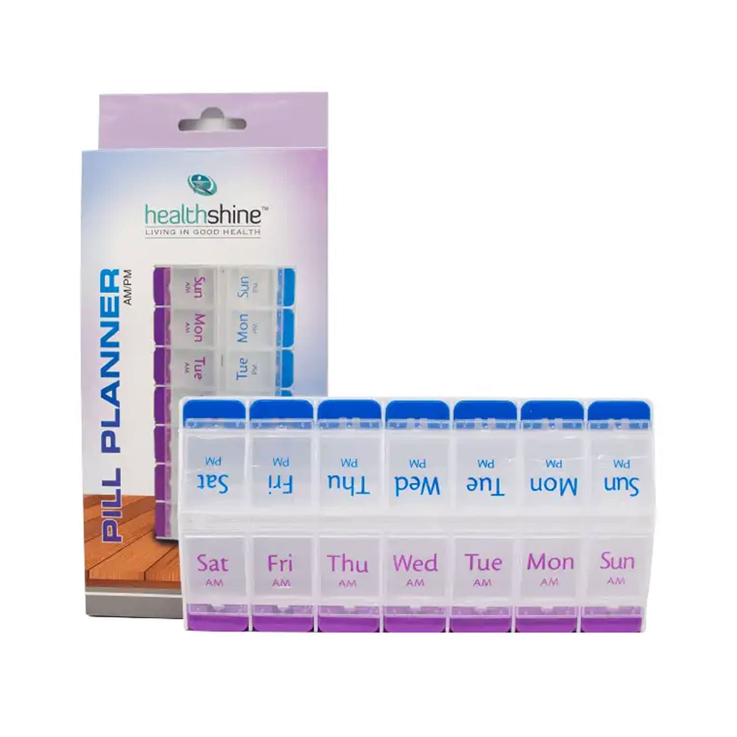Healthshine Pill Planner Am/Pm (White)