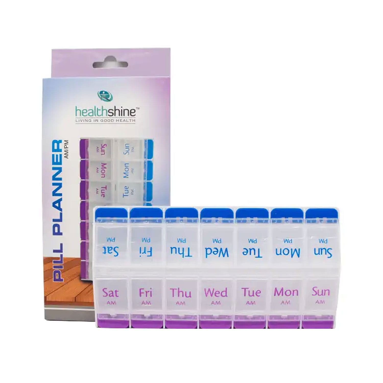Healthshine Pill Planner Am/Pm (White)