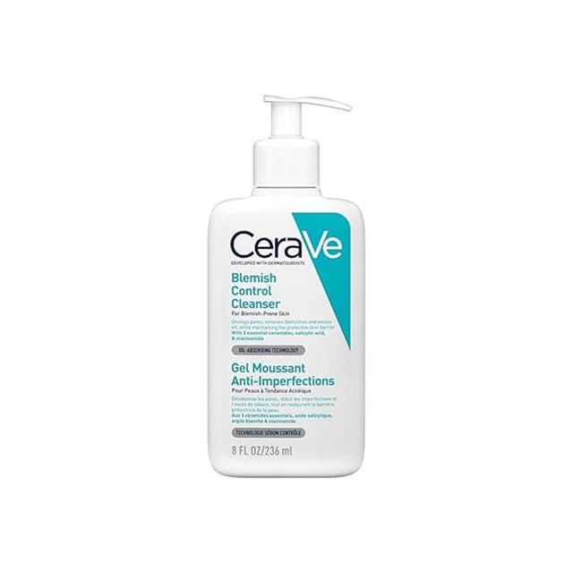 CeraVe Blemish Control Cleanser with 2% Salicylic Acid for Acne-Prone Skin (236 ml)