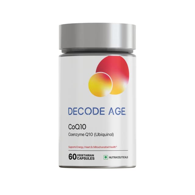 Decode Age CoQ10 (Coenzyme Q10) Capsules - 60 Nos