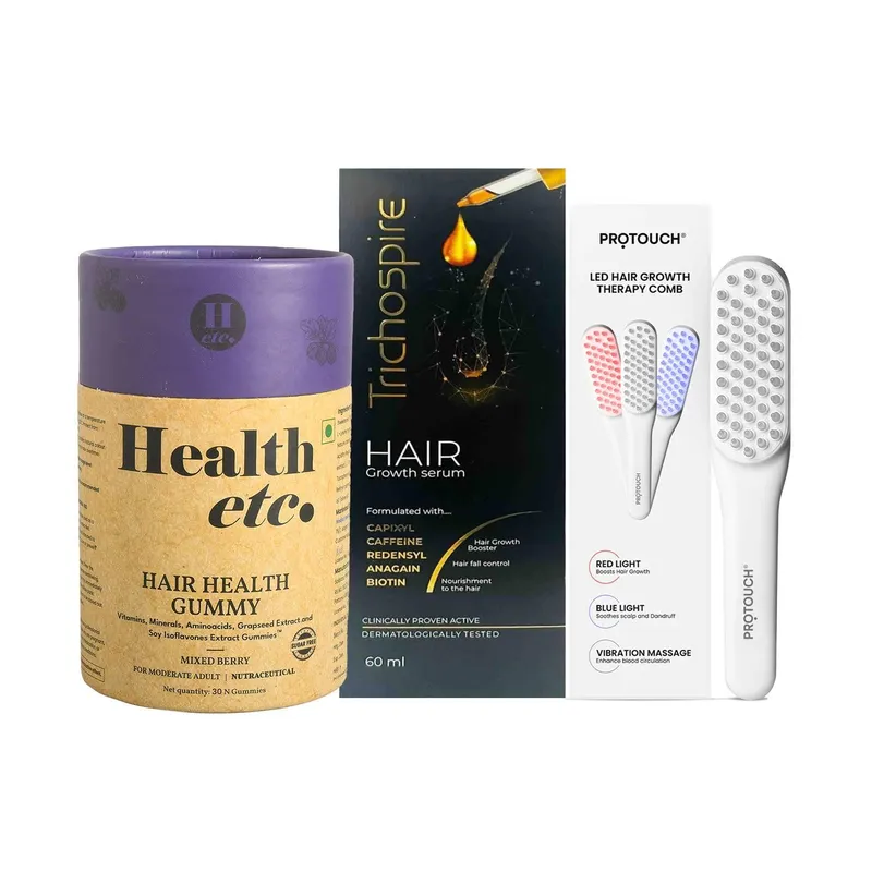 Complete Hair Strengthening & Growth Therapy Kit for 18+ Years