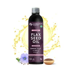 Carbamide Forte Flaxseed Oil Cold Pressed for Heart, Joints, Immunity (500ml)