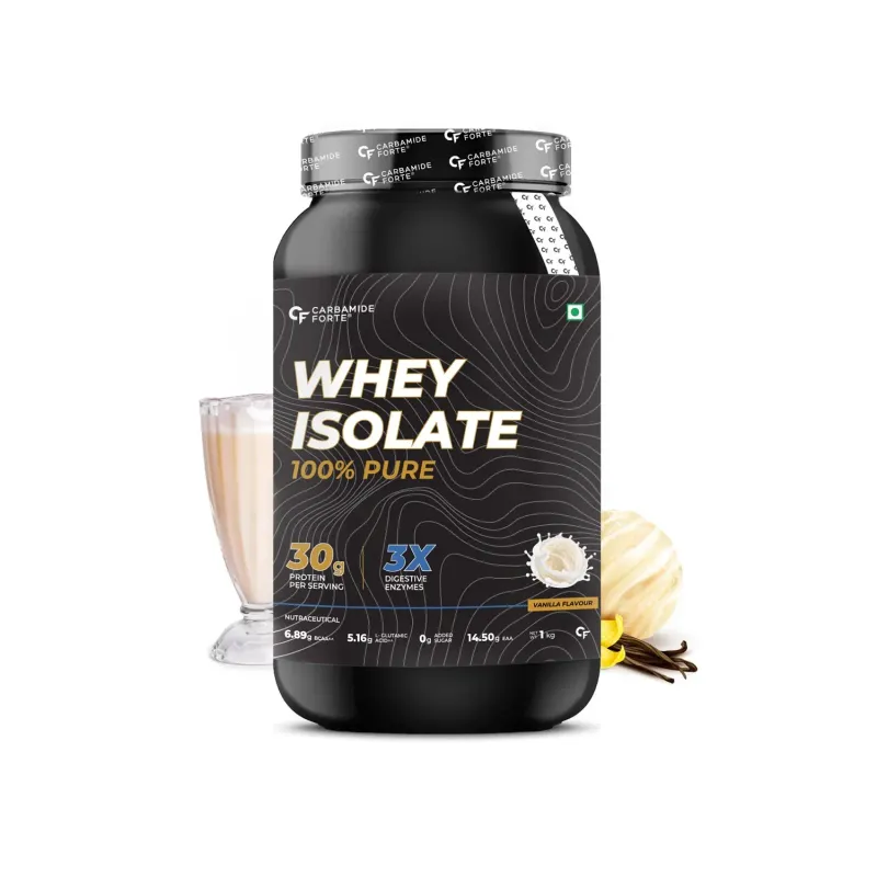 Carbamide Forte Whey Isolate Protein Powder Vanilla Flavour (1Kg)