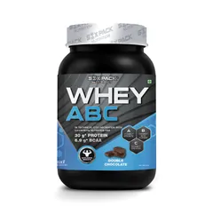 Six Pack Nutrition Whey ABC Protein Powder Double Chocolate Flavour 1kg