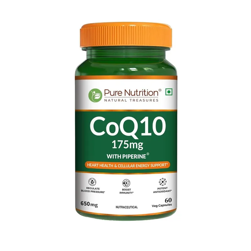 Pure Nutrition COQ10 175 Mg with Piperine (60 Capsules)