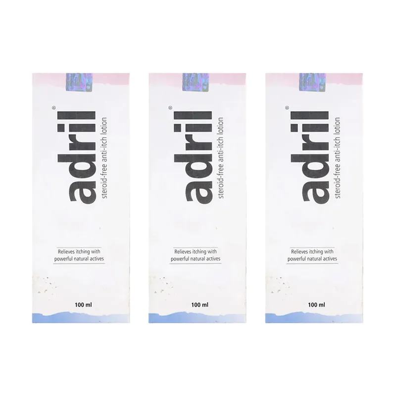 Adril Anti Itch Lotion 100 ml (Pack of 3)