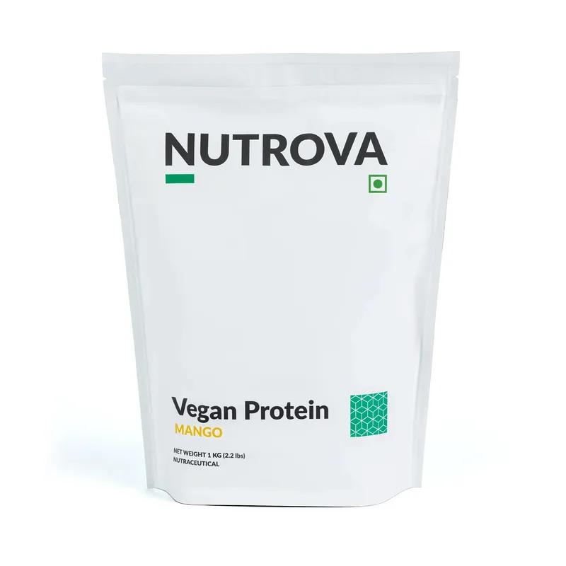Nutrova Vegan Protein Mango Flavour - 1Kg