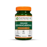 Pure Nutrition Organic Ashwagandha 1200 Mgs-120 Tabs