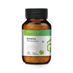 Merlion Naturals Baheda Tablets, Terminalia bellirica, 500mg x 120 Tablets