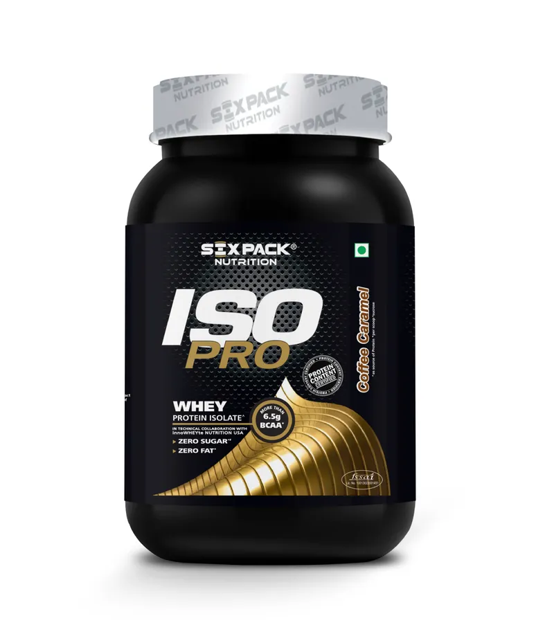 Six Pack Nutrition ISO Pro Whey Protein Powder Coffee Caramel Flavour 1Kg