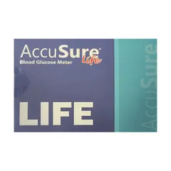 AccuSure Life Glucometer with 25 Strips