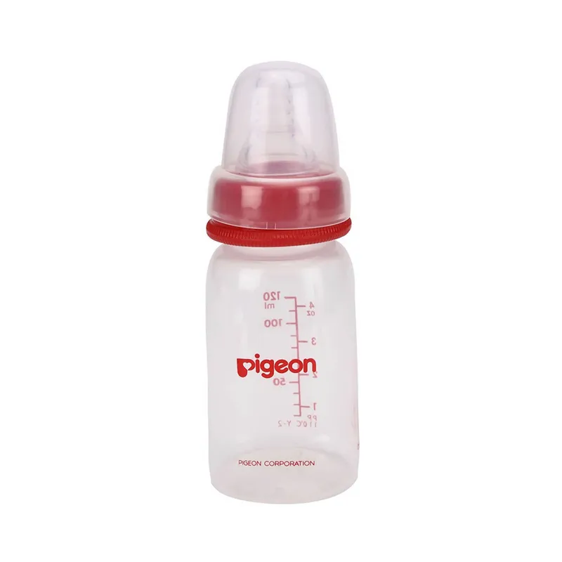 Pigeon Peristaltic Nursing Bottle KPP 120 ml with 2 Nipple 'S' Size Pink