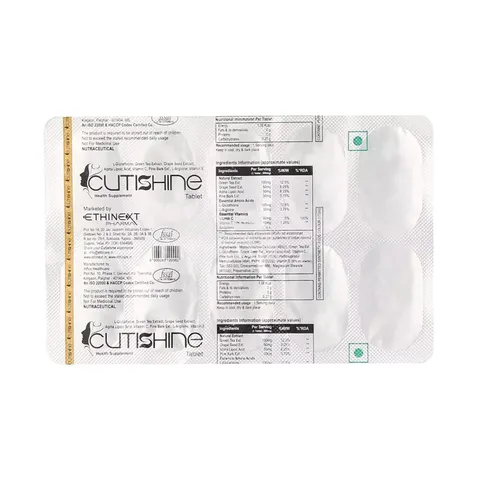 Cutishine Glutathione Tablets 10's (Pack of 2)