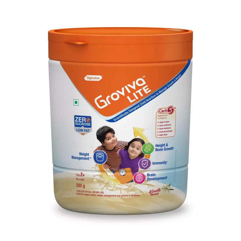 Signutra Groviva Lite Nutritional Supplement for 2+years Child Vanilla Flavour (200g)
