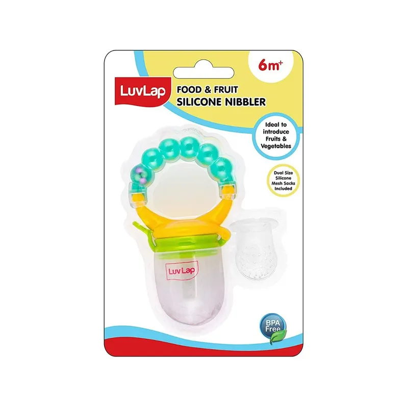 LuvLap Food And Fruit Silicone Nibbler - Pearly (M.No 18600)