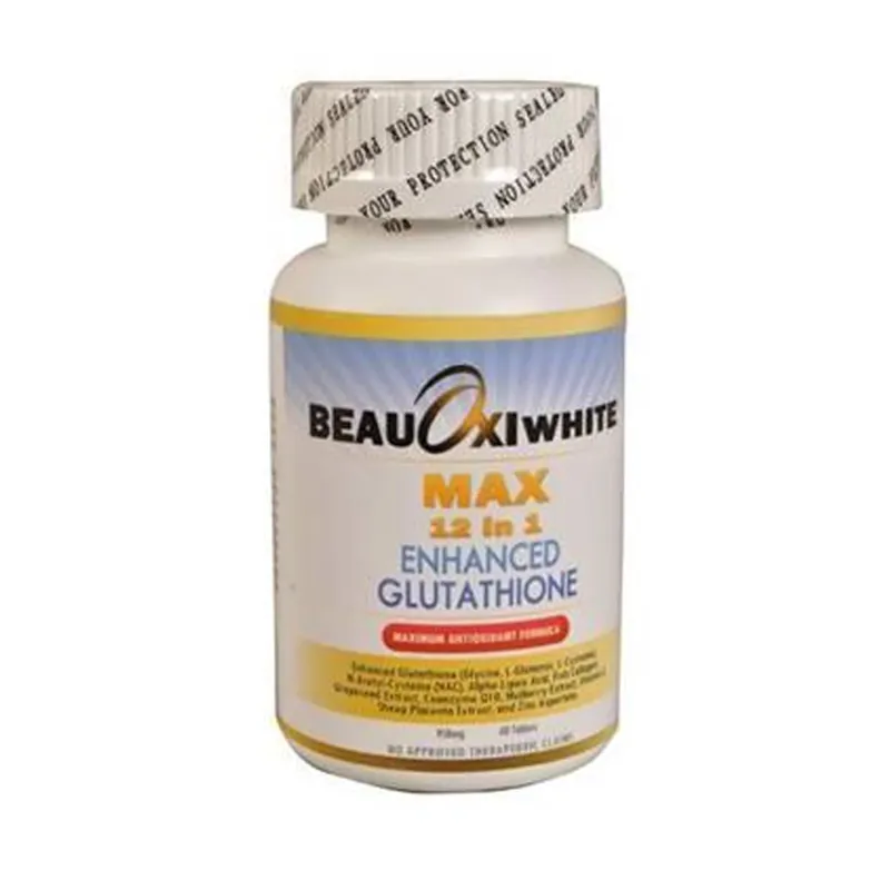 Beauoxi White Max 12in 1 Enhanced Glutathione Skin Fairness - 60 Capsules
