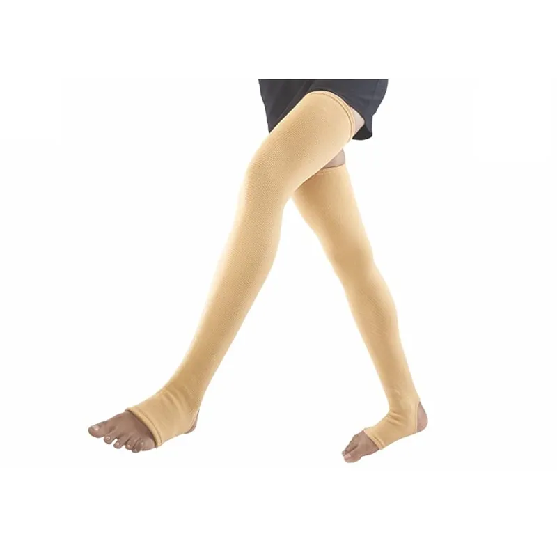 VISSCO Varicose Vein Stockings | Provides Leg Compression to Improve Blood Circulation & Relieves Pain (Beige) - Small (PC. No.0707)