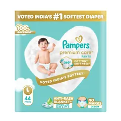 Pampers Premium Care Diaper Pants Size L (Large) - Pack of (44)