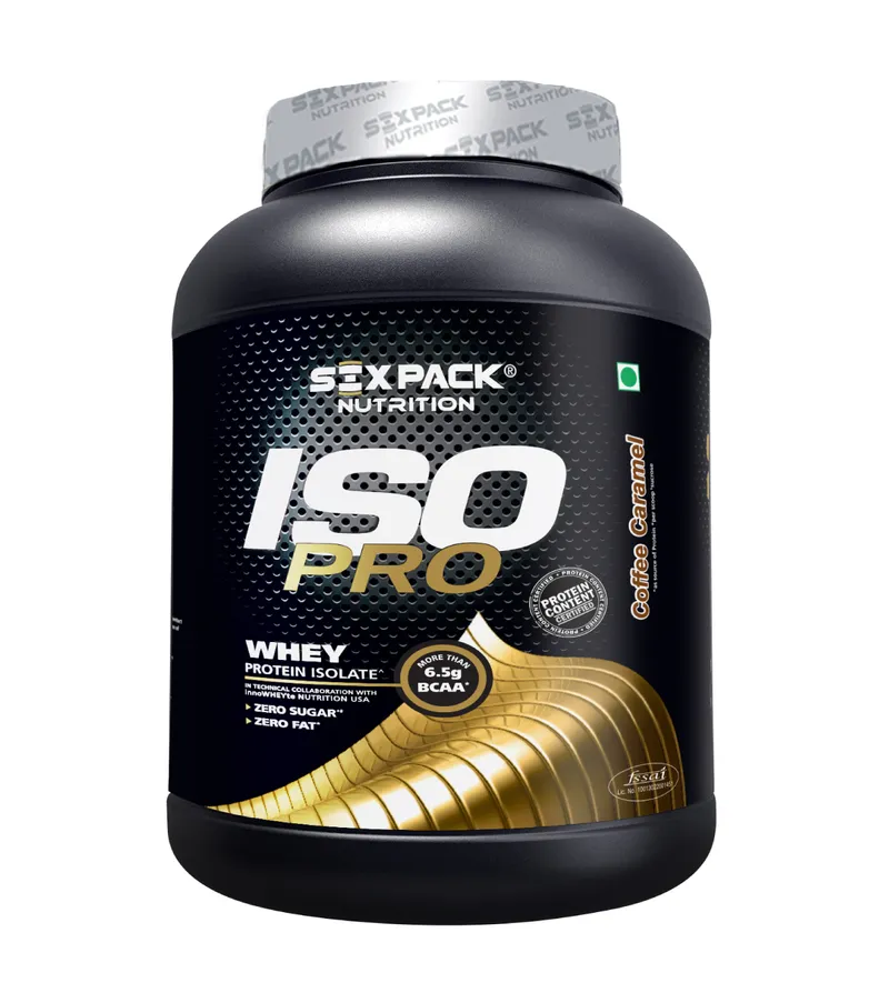 Six Pack Nutrition ISO Pro Whey Protein Powder Coffee Caramel Flavour 2Kg