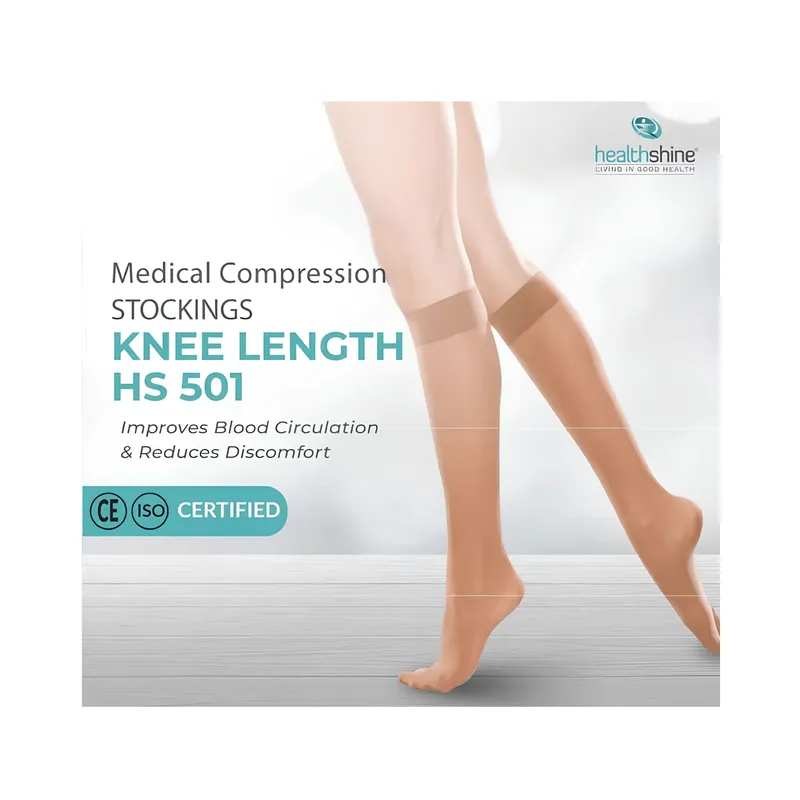 Healthshine Medical Compression Stockings Knee Length HS 501 Beige (XS)