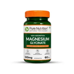 Pure Nutrition Magnesium Glycinate 550 Mg 60 Tablets