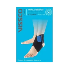 Vissco Ankle Support Ankle Binder Belt For Men & Women - Medium (PC. No. 0708)