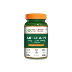 Pure Nutrition Melatonin 10 Mg with Tagar & Chamomile 120 Tabs