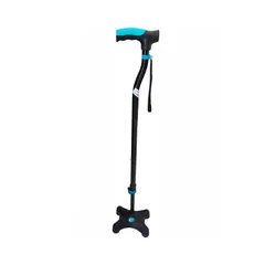United Medicare Fibre Base Quadripod Walking Stick J-24 (Adjustable)