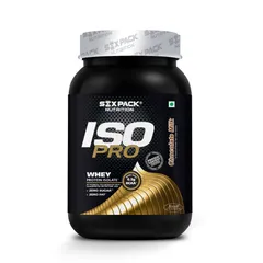 Six Pack Nutrition ISO Pro Whey Protein Powder Chocolate Flavour 1Kg