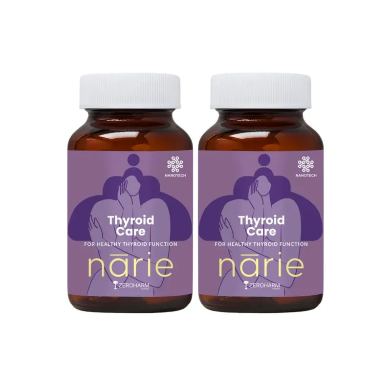 Zeroharm Narie Thyroid Care 60 Veg Tablets - Pack of 2