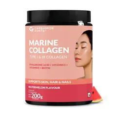 Carbamide Forte Marine Collagen Powder for Skin Health (Watermelon Flavour) 200g