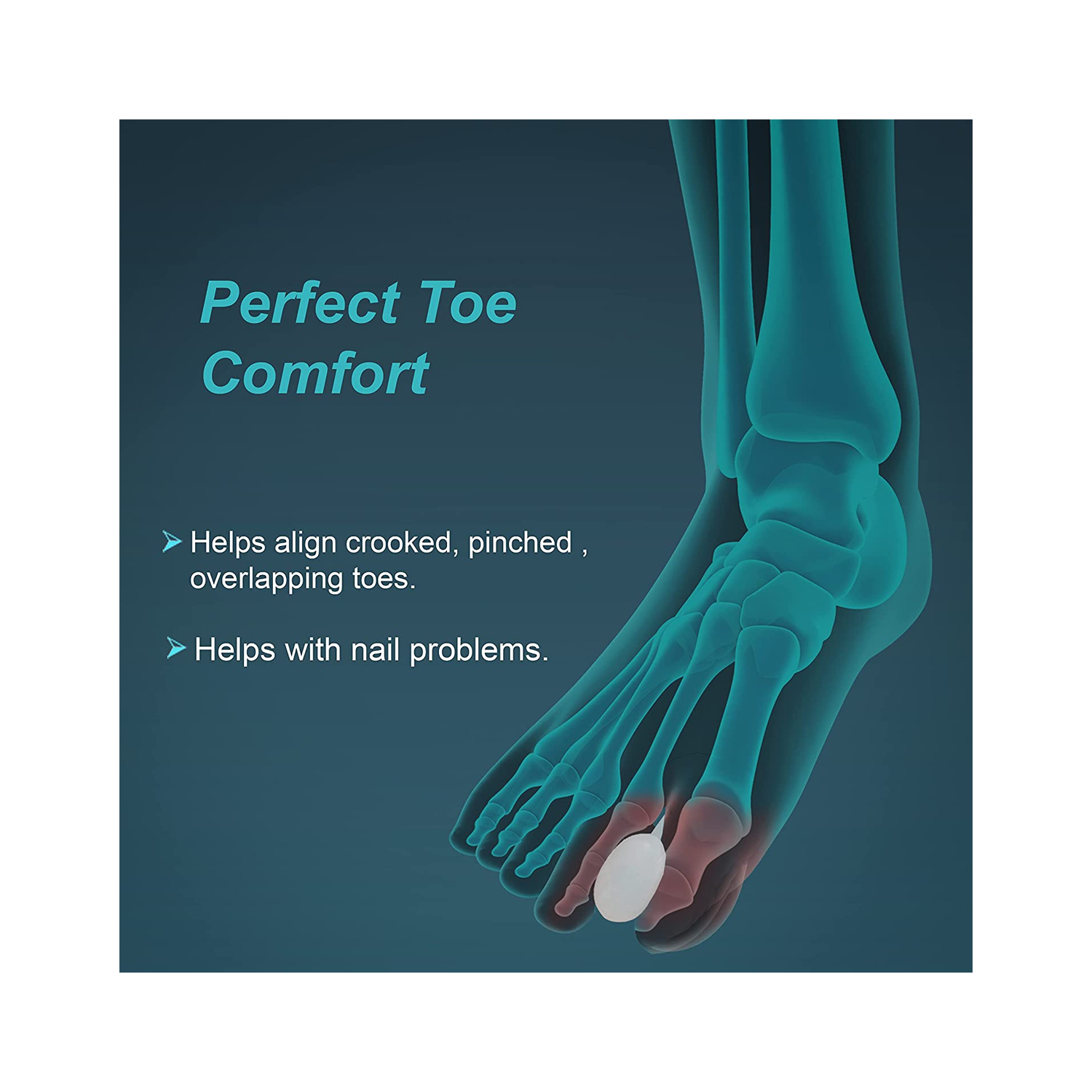 Tynor Toe Separator Silicone Pair K-04 (Large)