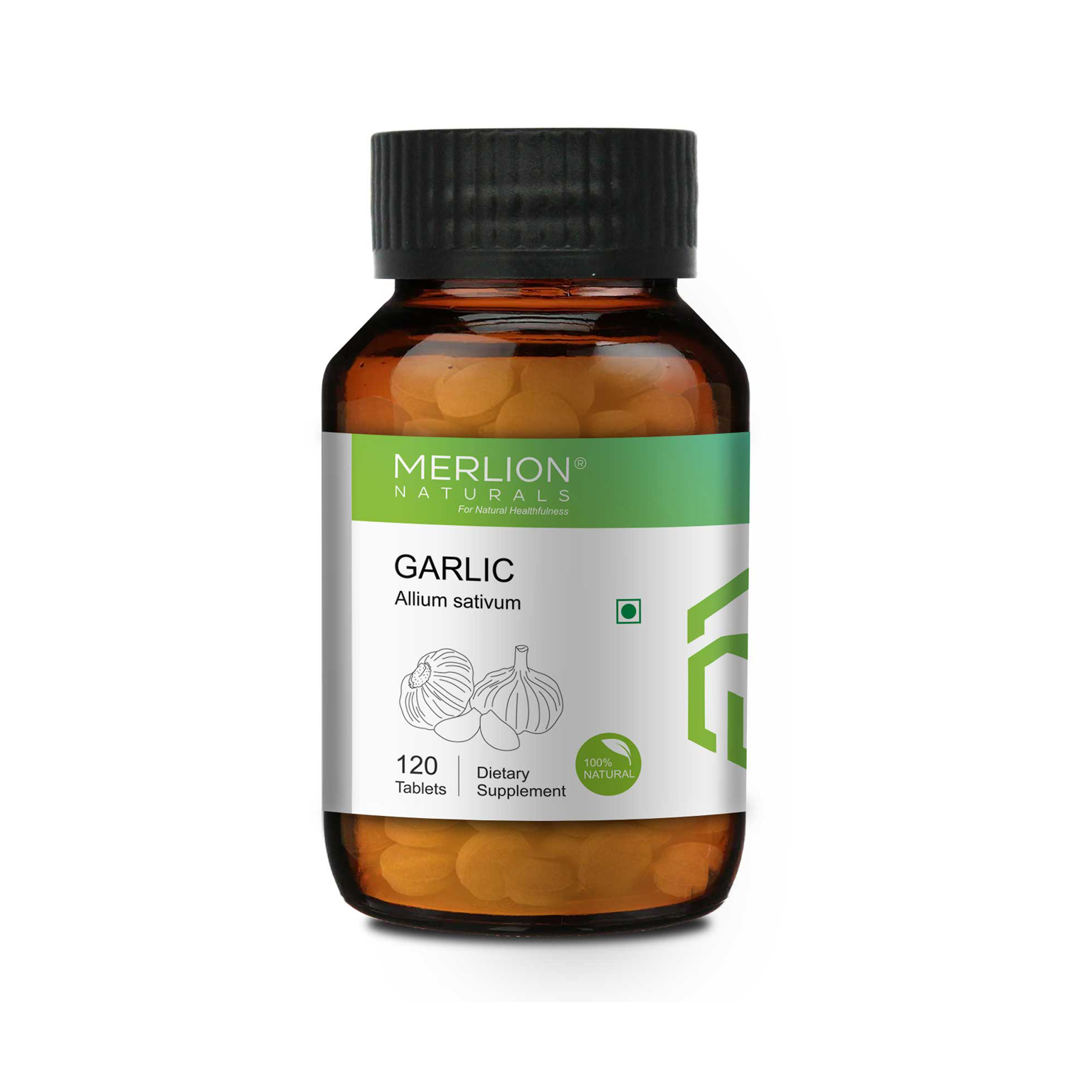 Merlion Naturals Garlic Tablets (Allium Sativum) 500mg x 120 Tablets