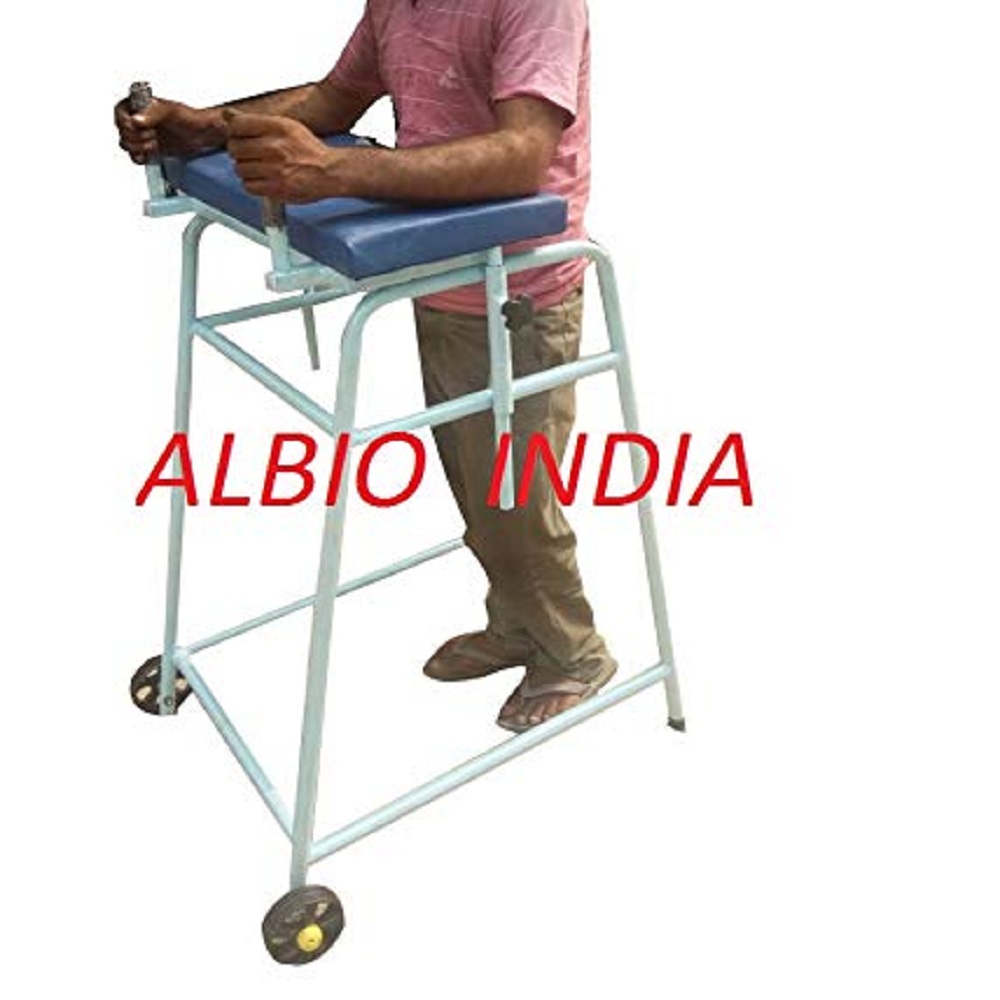 Albio CP Walker with Wheels | Gaiter with Arms Support Pad and Hand Grips- Adult Walker