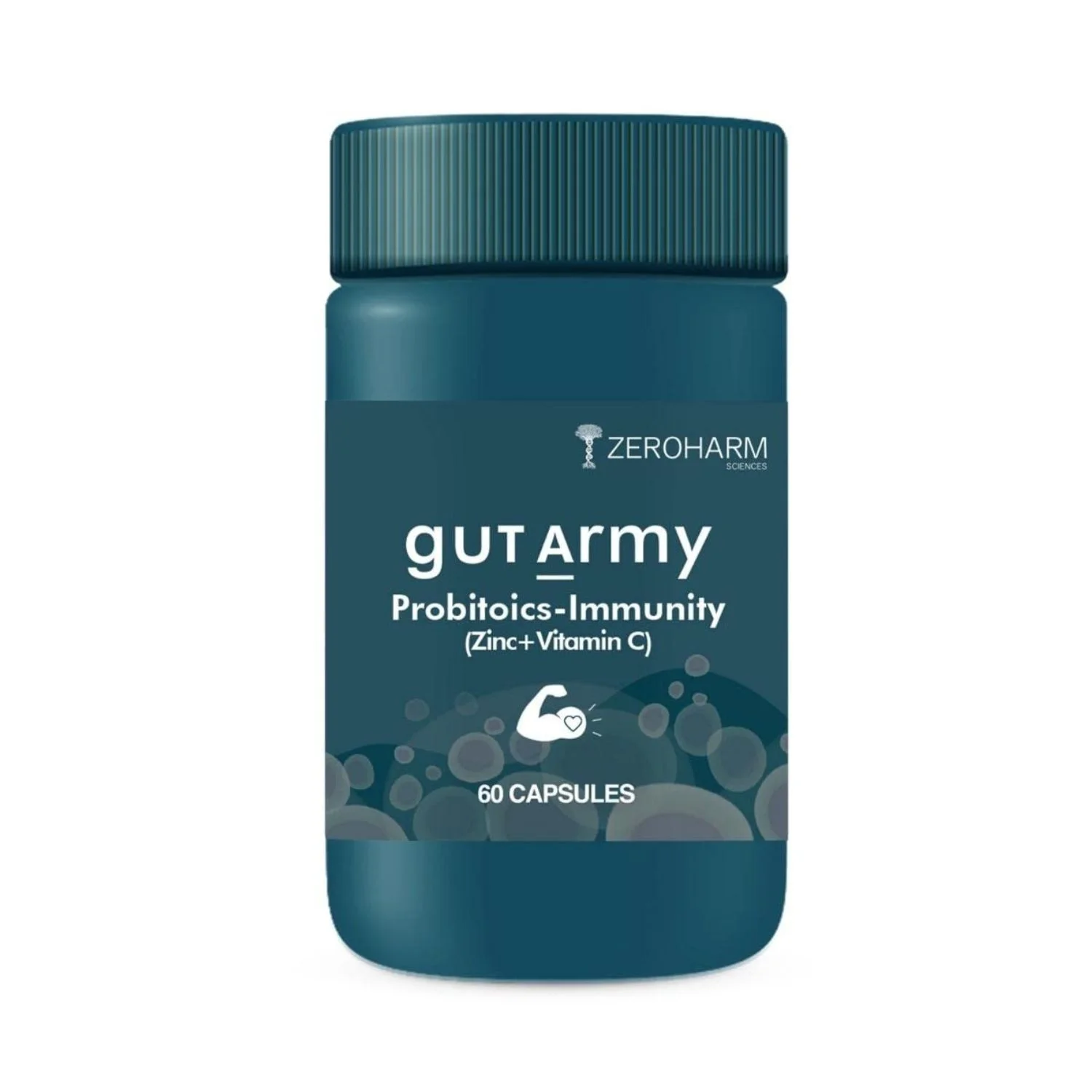 Zeroharm Sciences Gut Army Probiotics Immunity Supplement - 60 Capsules