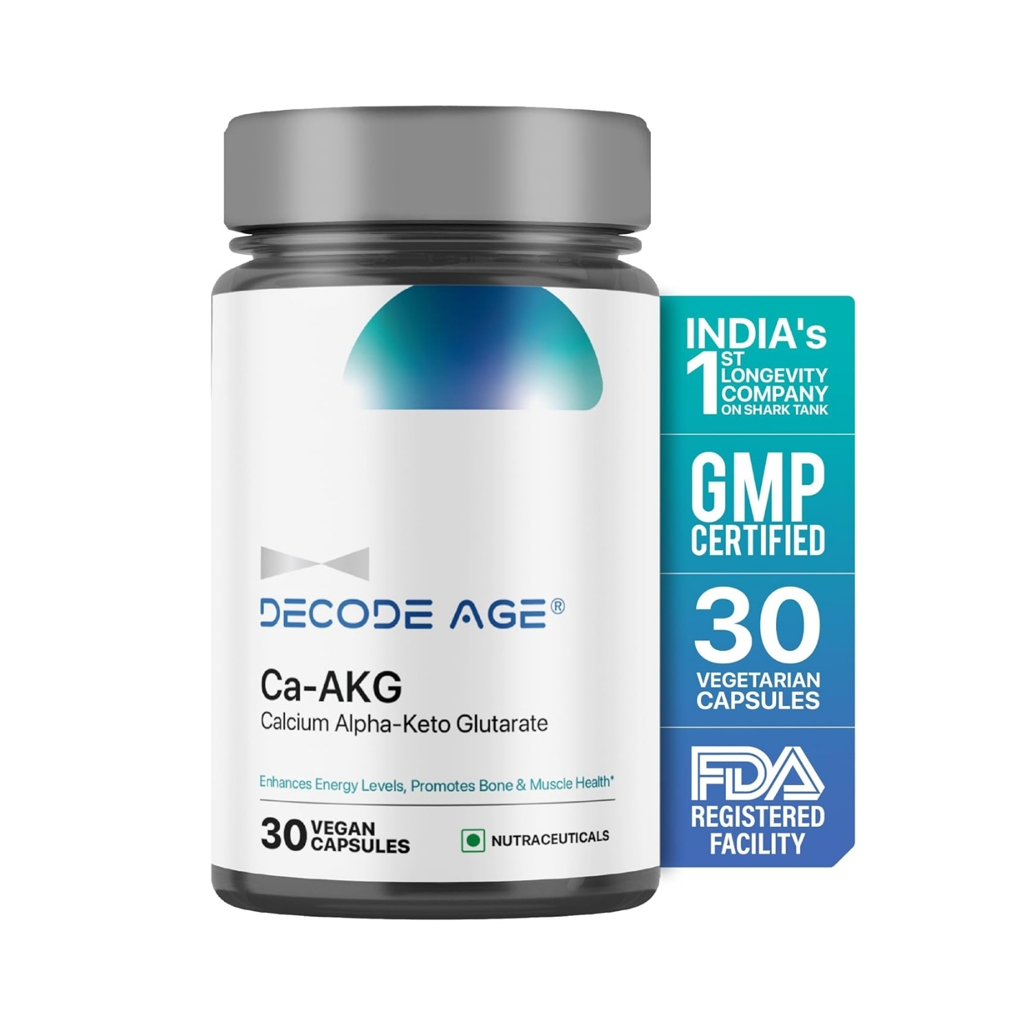 Decode Age Calcium Alpha-Keto Glutarate (30 Capsules)