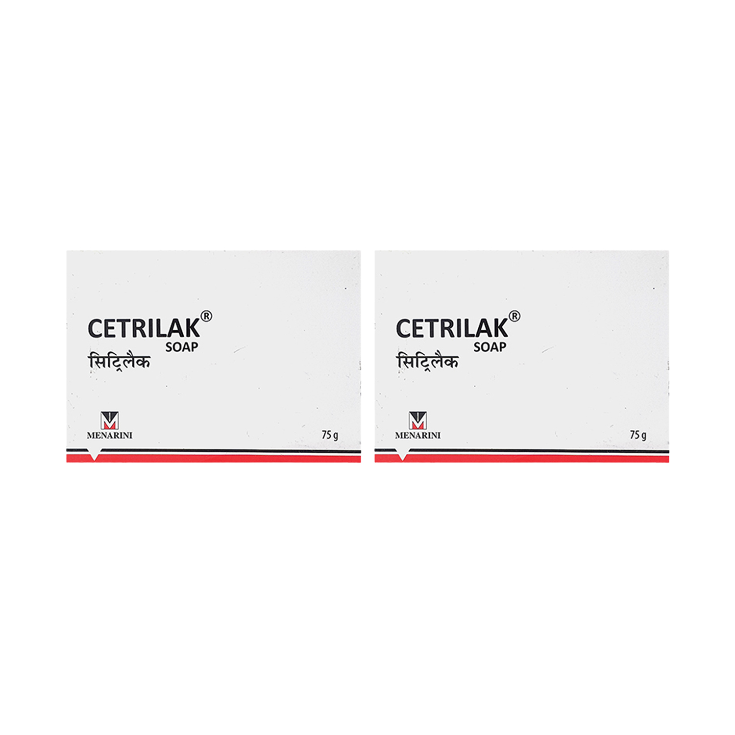 Menarini Cetrilak Soap 75 g (Pack of 2)