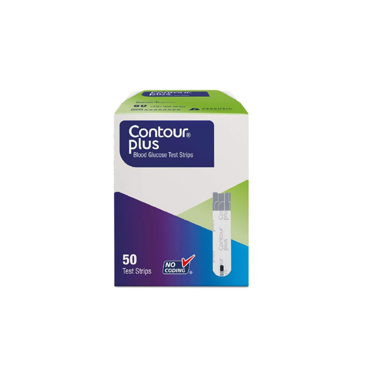Contour Plus Blood Glucose Test Strips (50 Test Strips)