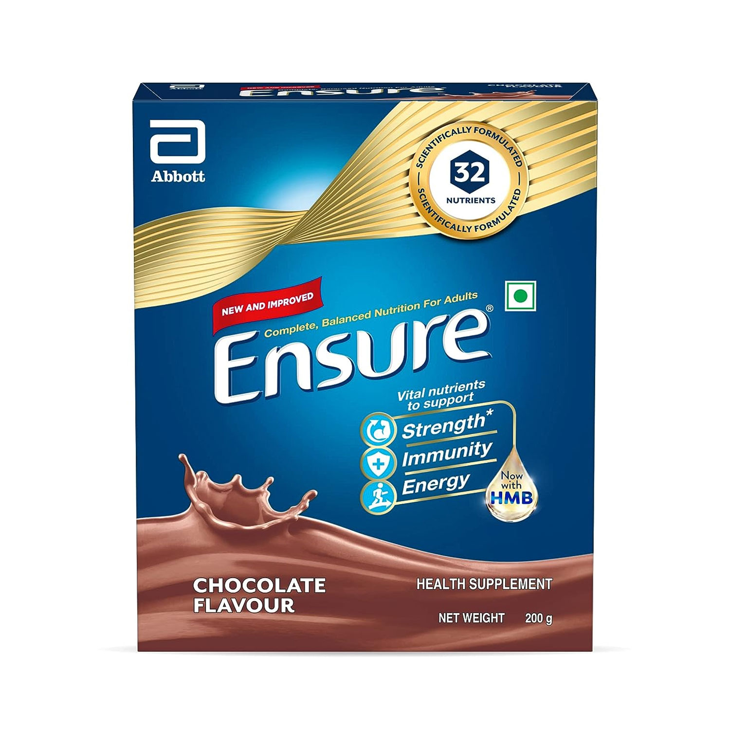 Ensure Complete Balanced Nutrition Chocolate Flavor 200gm - 200g