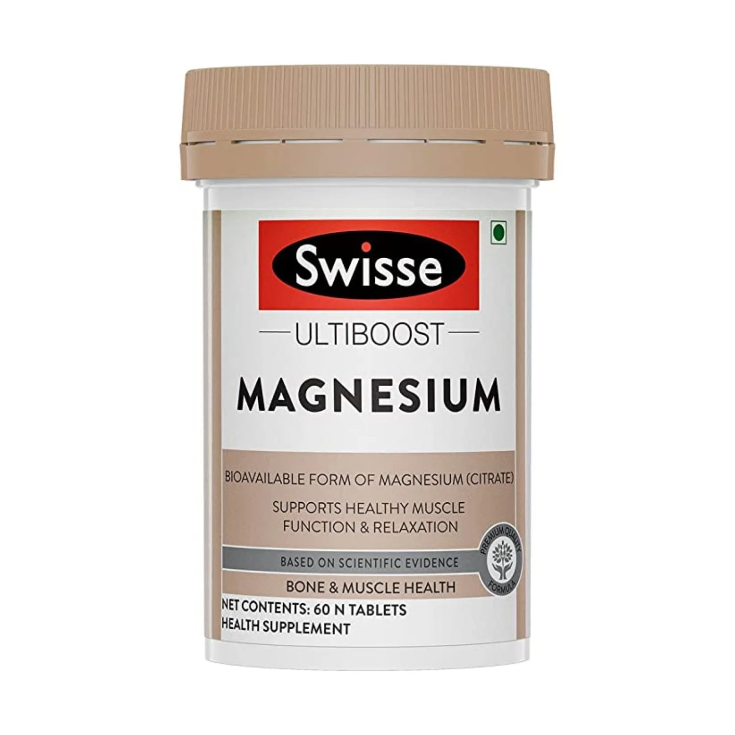 Swisse Magnesium Tablet - Supports Immunity, Anxiety Relief & Muscle Health - 60 Tablets