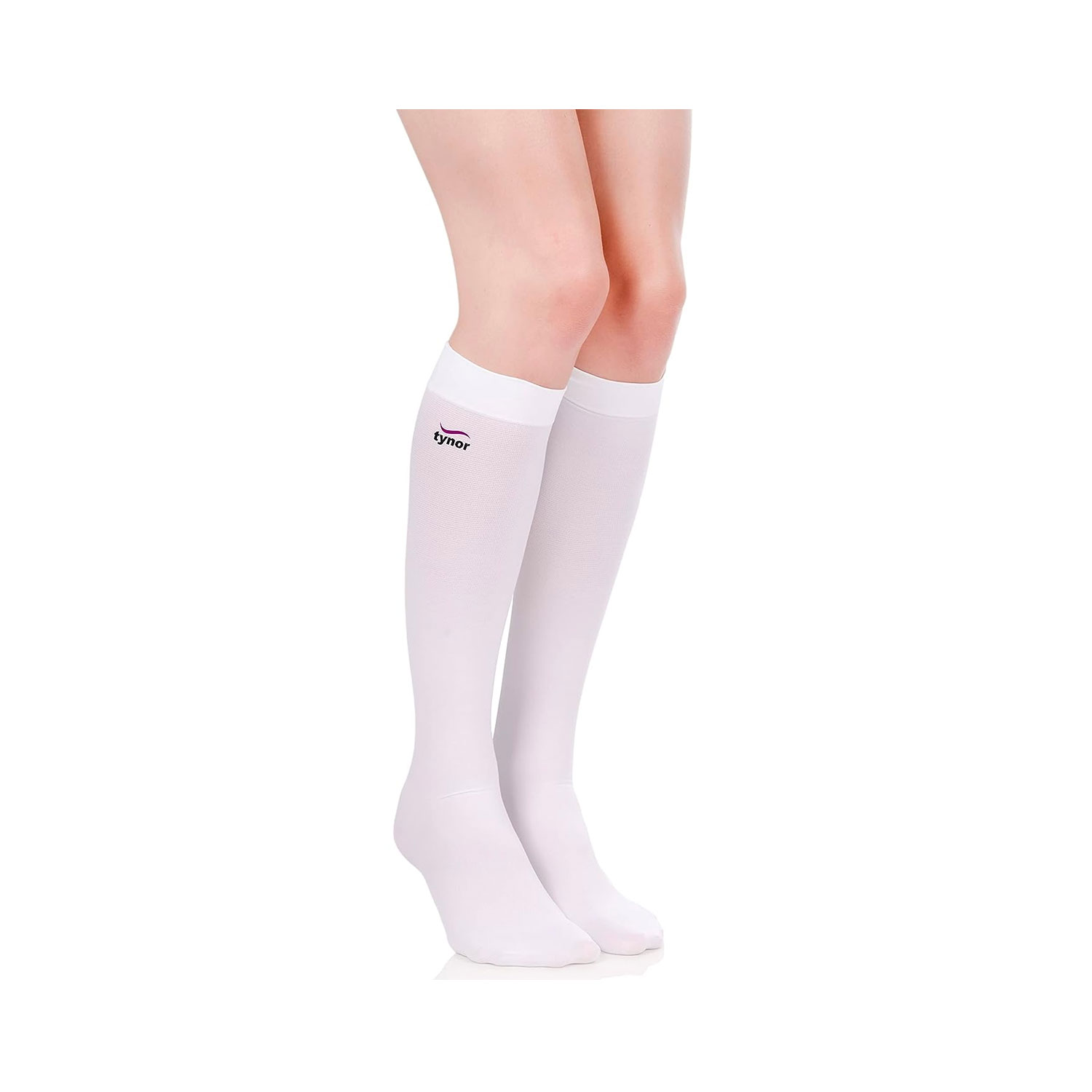 Tynor DVT Stocking Below Knee High Pair I-66 (Medium)