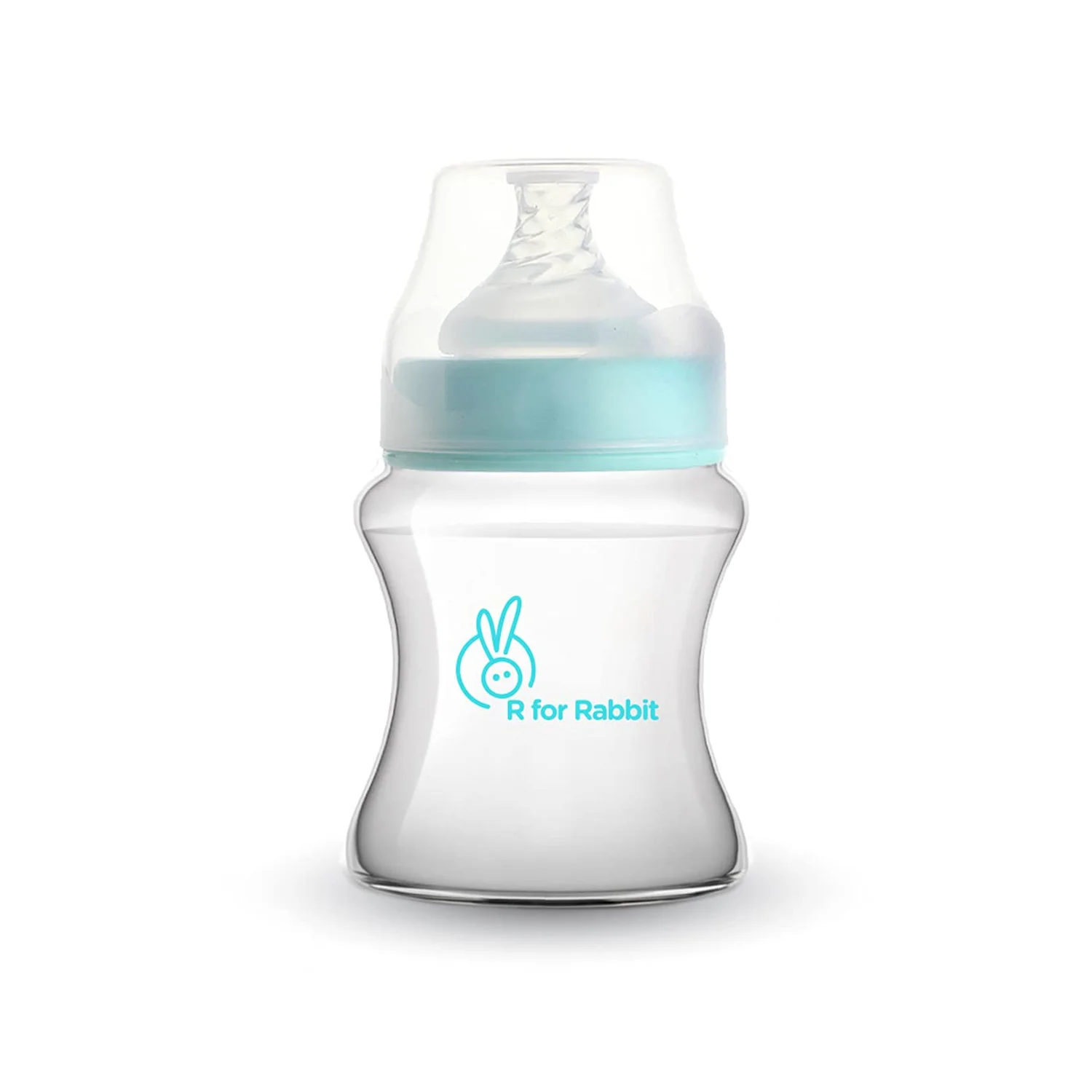 R for Rabbit First Feed PP Feeding Bottle for Babies from 0+ Months 150ml (Lake Blue)